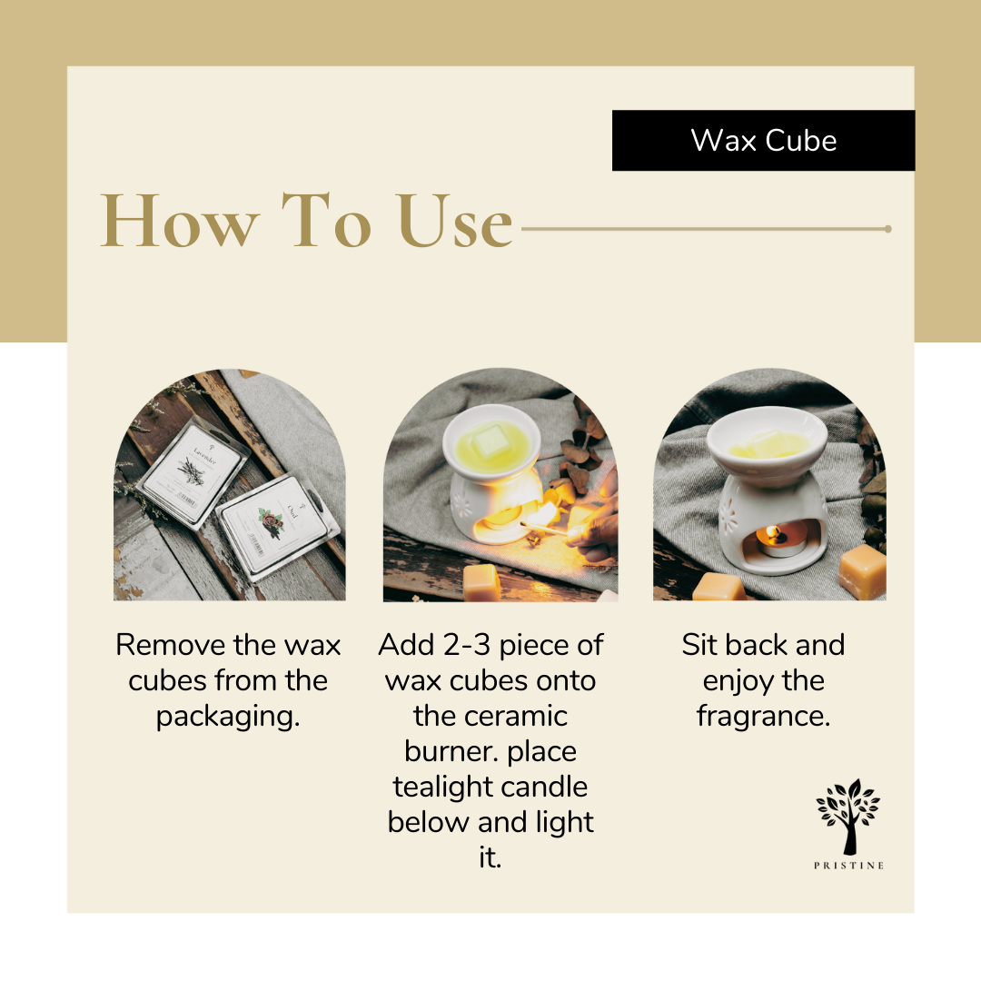 Wax Melt 4-Pack + Ceramic Burner Set