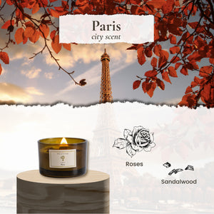 Paris Scented Wood-Wick Soy Candle